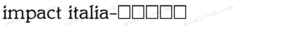 impact italia字体转换
